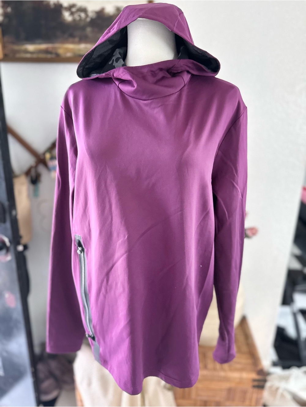 Greyson Plum Hooded Pullover